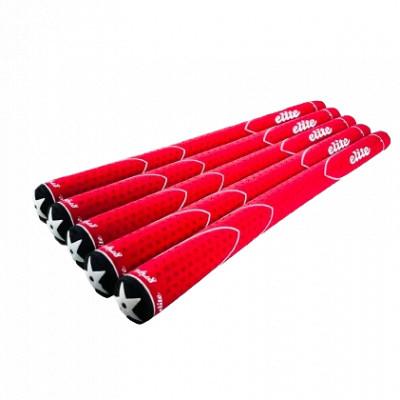 ふるさと納税 東大阪市 《バックラインあり/レッド/5本》X360RUBBER　M58　ゴルフ練習器具　エリートグリップ