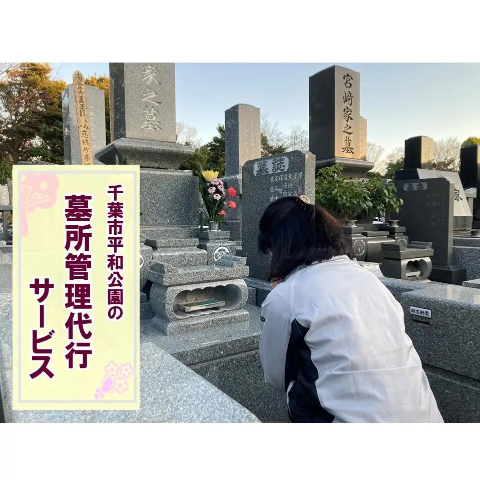 墓所管理代行 千葉市平和公園 芝生墓地 墓石清掃 墓所管理代行【年1回】