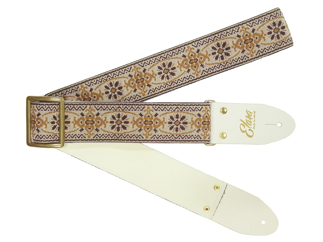 
            【ギターストラップ】 Elara Straps Mellow Chandelier Brown 郡上市 レザー 真鍮バックル ウルトラスエード プロ仕様 エレキ アコギ ベース Ksound 小林楽器店
          