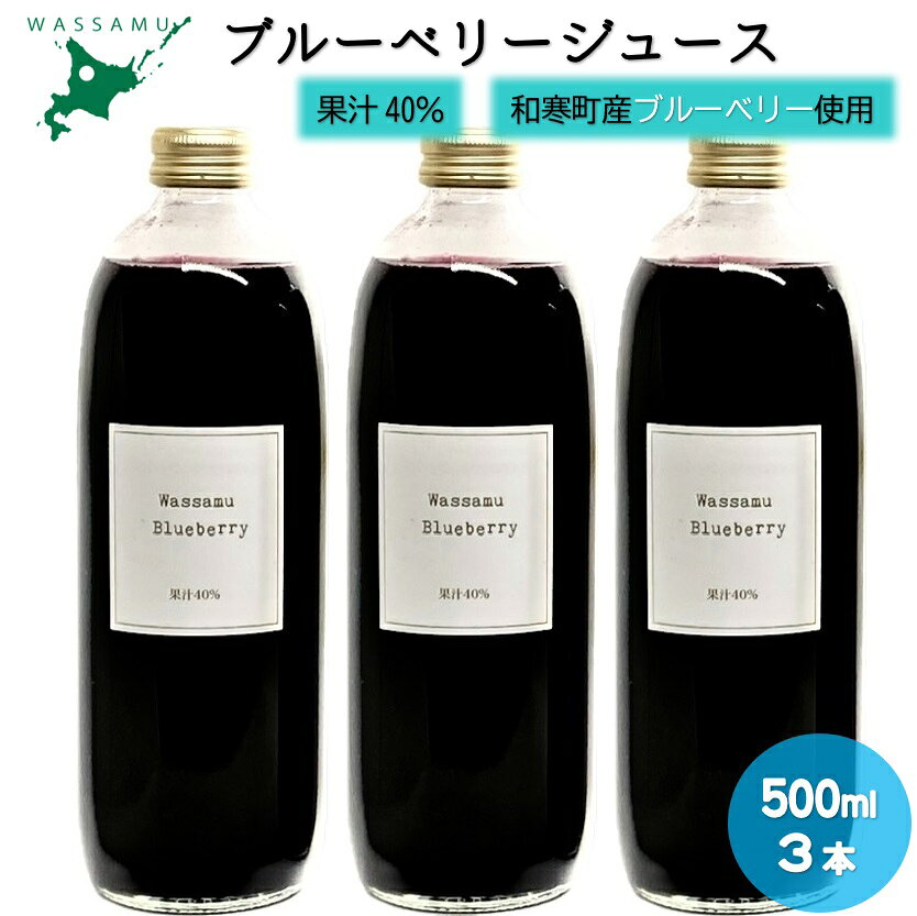 【ふるさと納税】【数量限定】無農薬 オーガニック ブルーベリー 北海道 和寒町 40％果汁ブルーベリージュース 無農薬 無添加 フルーツ 手土産 セット 限定 甜菜糖