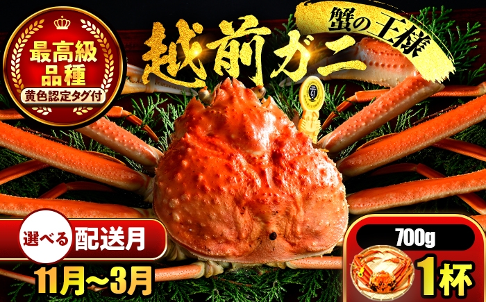
            【先行予約】 【希望月指定可】 越前がに 700ｇ×1杯 / 蟹 ズワイガニ ずわいがに ボイル 冷蔵 小浜市 / まるほ商店 【配送不可地域：北海道・沖縄・離島】[BFCS021]
          
