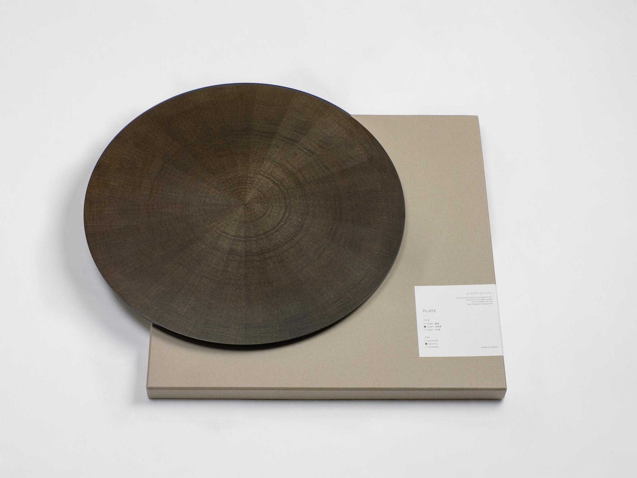 
            RAYS PLATE Round L 墨漆
          