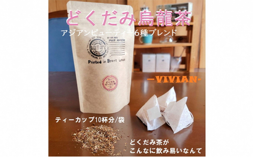 烏龍茶ブレンド 烏龍茶と５種の和ハーブブレンド 「VIVIAN」10パック 静岡県 藤枝市