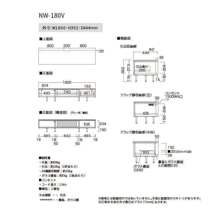 ＴＶボード NW-180V [No.1054]