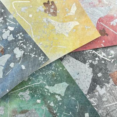 ふるさと納税 中野市 箔ポストカード　5枚選-7 |  | 02