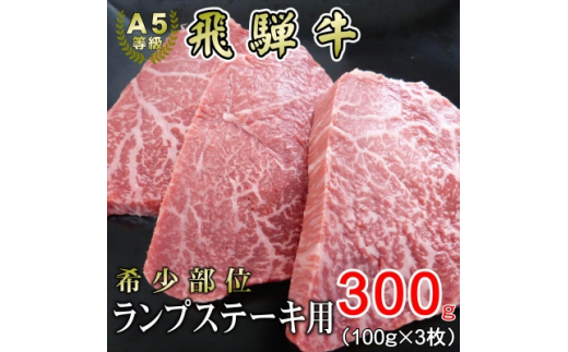 
[希少部位]A5等級飛騨牛ランプステーキ用300g【1445734】
