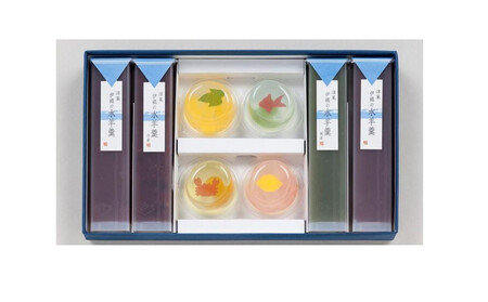 【京菓匠 笹屋伊織】夏の彩（SN-30A）（涼の晴風・水羊羹）	