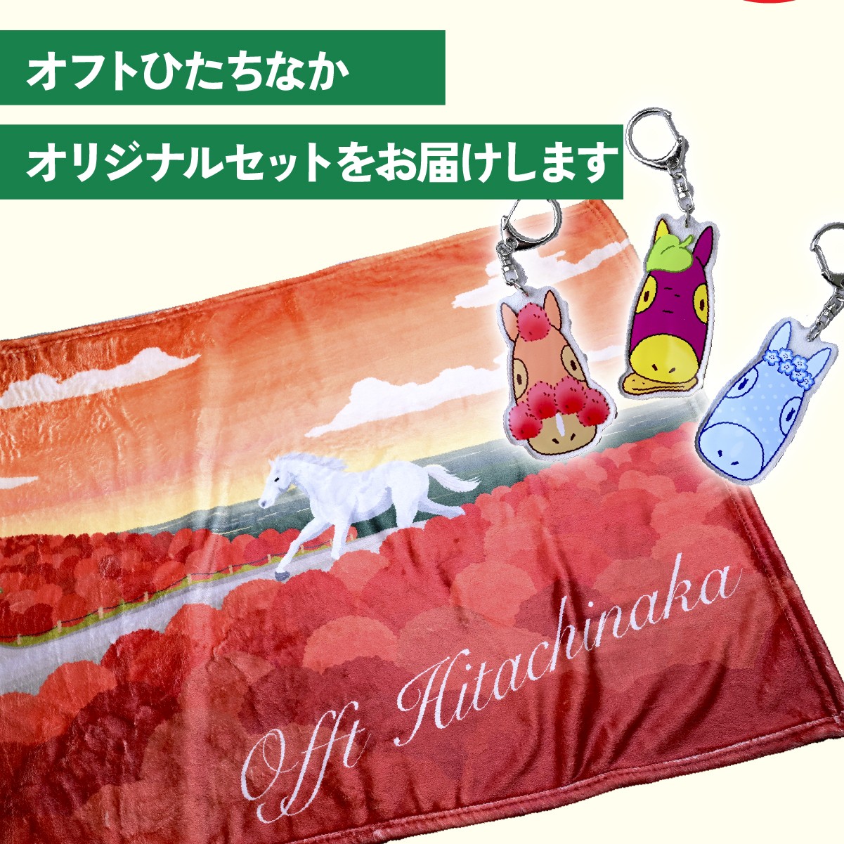 キーホルダー きーほるだー 馬  さつまいも ほしいも コキア ネモフィラ ブランケット ぶらんけっと 防寒 保温 
