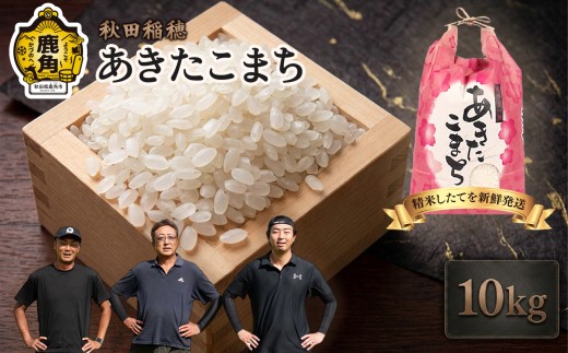 あきたこまち 10kg 【秋田稲穂】 ●2026年10月上旬発送開始 令和8年産 新米 米 白米 精米 単品 単一原料米 国産米 ブランド米 もっちり 県産米 お米 こめ コメ 秋田県 あきた 鹿角市 鹿角 送料無料
