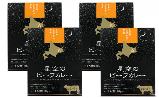 「星空の黒牛」ビーフカレー（180g）×4個 016641_AF006