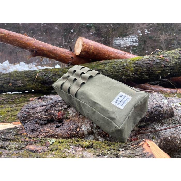 【ふるさと納税】軍用蝋引きアーミーダック生地で作ったアメニティーボックス（4色）