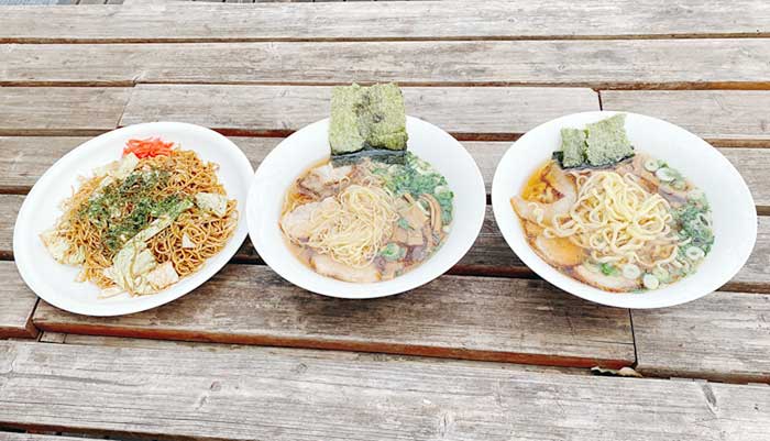 【ふるさと納税】お試しお手軽 田中屋製麺所のラーメン、焼きそば、特製平打ち麺が入った16袋の詰め合わせセット