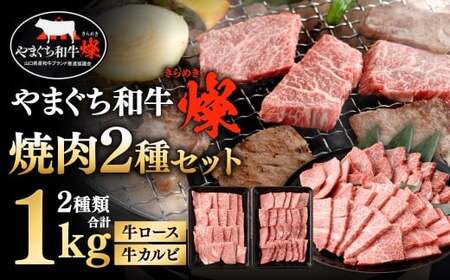 【やまぐち和牛燦】 焼肉セット 牛ロース焼肉・牛カルビ焼肉 各約500g 焼肉 焼肉用 焼き肉 牛ロース 牛カルビ 牛肉 冷凍 福岡県 北九州市