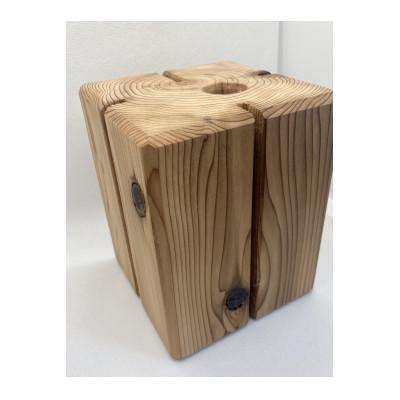 ふるさと納税 城里町 杉無垢材の一輪挿し　花瓶　高さ15cm　(中サイズ) |  | 02