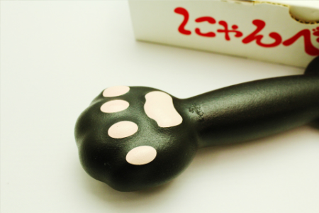 ダンベル／にゃんべる（猫の手＋ダンベル）1kgゴム　猫グッズ・運動器具・ネコグッズ・インテリア