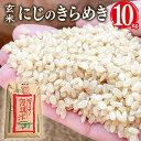 【ふるさと納税】 【令和6年産】獅子米 にじのきらめき 玄米 10kg お米 米 おこめ ブランド米 にじのひらめき 10キロ 国産 コメ こめ ご飯 銘柄米 茨城県産 茨城 産直 産地直送 農家直送 ごはん 家庭用 贈答用 お取り寄せ ギフト 茨城県 石岡市 送料無料 (G428)