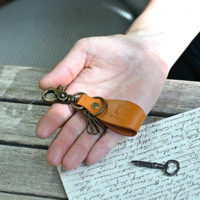 ふるさと納税 長浜市 本革ナスカン付きキーホルダー【フィーユ(緑色)】 |  | 02