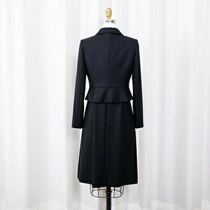 お受験スーツ 7号 ペプラムデザイン スーツ 服 裾広がり ワンピース 【 セット 】