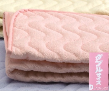 ROMANCE パイル綿100% タオル地 敷きパッド ダブル ピンク 31301534｜ ふんわりやわらか 綿100% タオル地 敷パッド 洗濯可能 [4073]