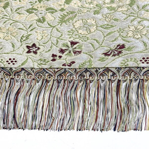 【龍村美術織物】早雲寺テーブルセンター（2号サイズ・銀）