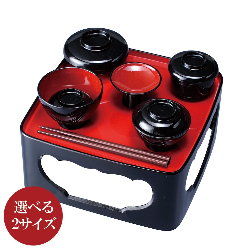 
仏器膳 黒内朱 椀付
