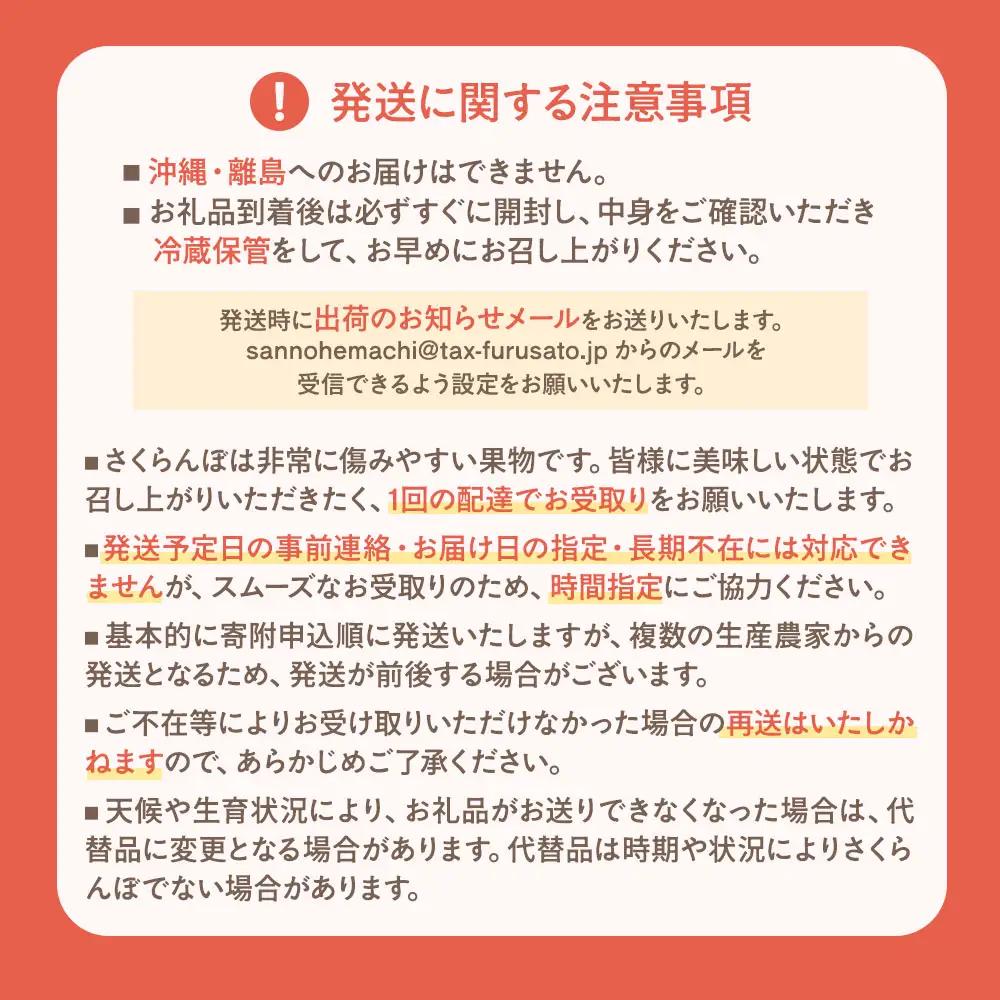 さくらんぼ ( 佐藤錦 ) 500g さくらんぼ 01-05-715