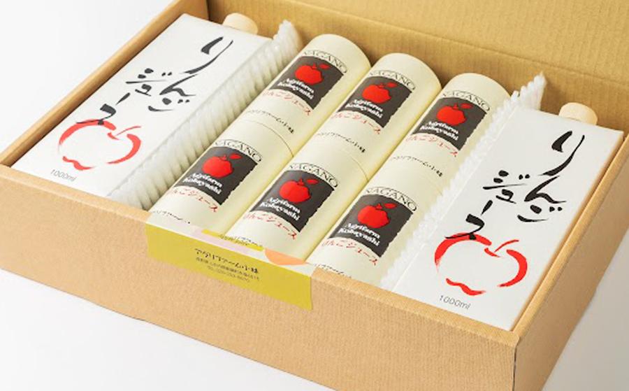 りんごジュース詰め合わせ 1000ml×2本 & 195g×6本 無添加 酸化防止剤不使用 アグリファーム小林 沖縄県配送不可  お申込み順に発送予定信州の環境にやさしい農産物認証 13500円 長野