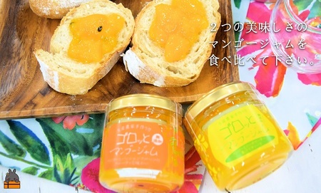 世界は美味しい～ゴロッとマンゴージャム食べ比べ2種（160g） ( 果物 フルーツ パン ジャム 徳之島 奄美 鹿児島 世界自然遺産 太陽 恵み 美味しい )