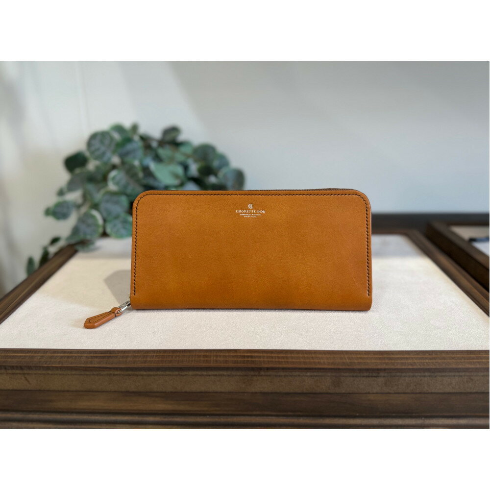 【ふるさと納税】［選べるカラー］革職人が作った牛革ラウンドファスナー長財布 | 財布 雑貨 ファッション 牛革 長財布 人気 おすすめ 送料無料