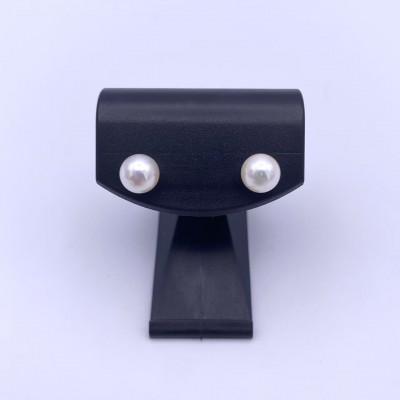 ふるさと納税 長崎市 あこや真珠　ピアス(6.0-6.5mm)(SV)