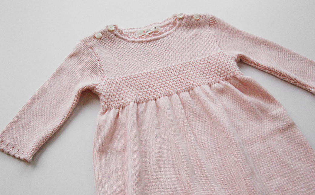 スモッキング編み カバーオール フェザーグレー ベビー ベビー服 赤ちゃん 服 つなぎ