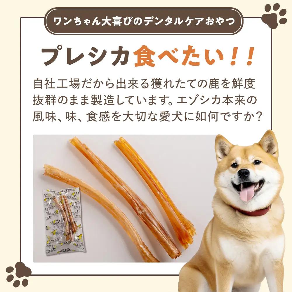 プレシカ ペット用 鹿アキレス腱 50g | 犬 ペット用 愛犬用 おもちゃ 玩具 鹿角 エゾシカ 歯磨き 歯みがき ガム デンタルケア ストレス発散 天然 無添加 北海道 津別町 送料無料 