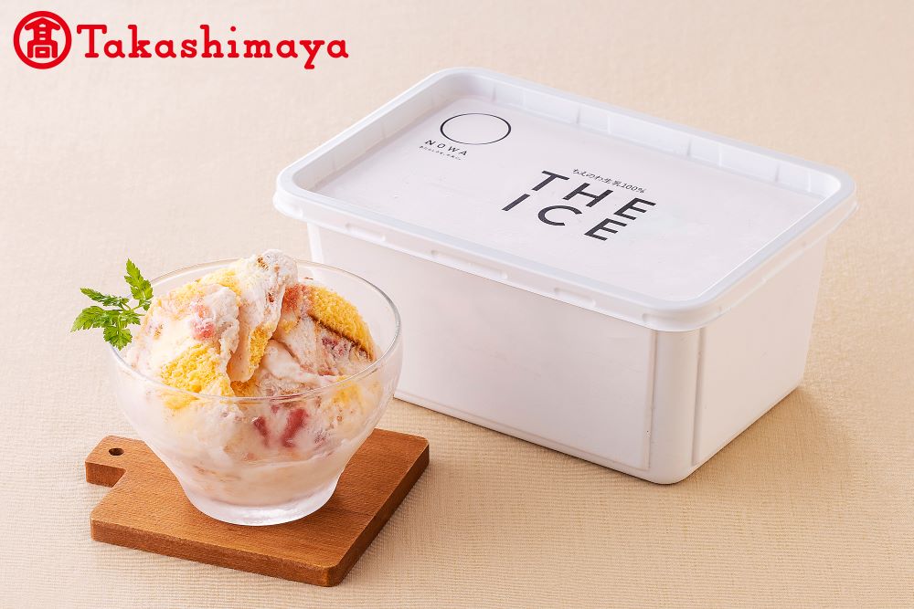 厳選別海町産生乳使用【THE ICE】業務用１リットル いちごケーキ【高島屋選定品】【be123-1365】