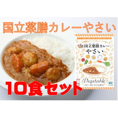 【ふるさと納税】30種のスパイスを使用　国立薬膳カレーやさい　200g×10食セット　小麦粉・ラード不使用【1584735】