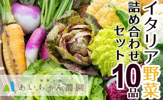 
季節のイタリア野菜詰め合わせセット10品(西洋野菜・珍野菜）
