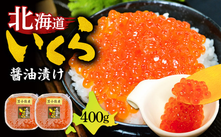 【マルマサ仙名商店】北海道いくら醤油漬け 400g　T020-005 魚卵 魚介類 水産 食品 人気 おすすめ 送料無料