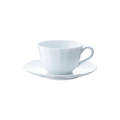 ノリタケ【シェール ブラン】カップ&ソーサーペア【1645280】
