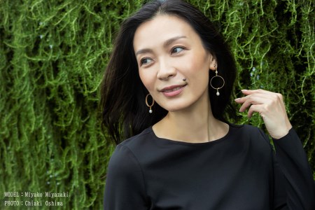 【KALCANO】小国杉 イヤリング ジュエリー jewelry アクセサリー レディース 熊本 阿蘇小国杉 小国杉 工芸品 木製 K18 淡水パール ハンドメイド ギフト プレゼント ジュエリーケース付 ogunist michikake -みちかけ