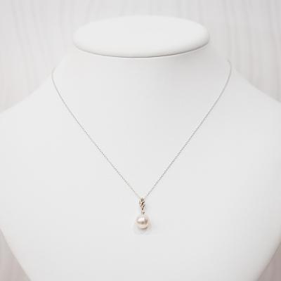 ふるさと納税 天草市 真珠 ネックレス ダイヤ 0.01ct 8-8.5mm ホワイトピンク K18WG_S101-467 |  | 02