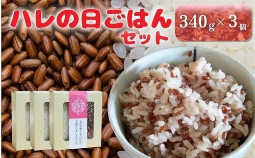 大朝小紅白米プロジェクト ハレの日ごはんセット いのちの壱 赤米_WA012_008