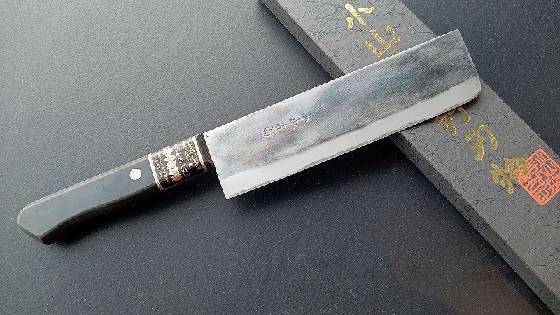 
                  28-334　小山本手打刃物　ステンレス割込薄刃包丁【熊本県伝統的工芸品】
                