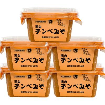 ふるさと納税 岡山市 ＜味噌の名わき役＞岡山テンペみそ　300g　5個入り