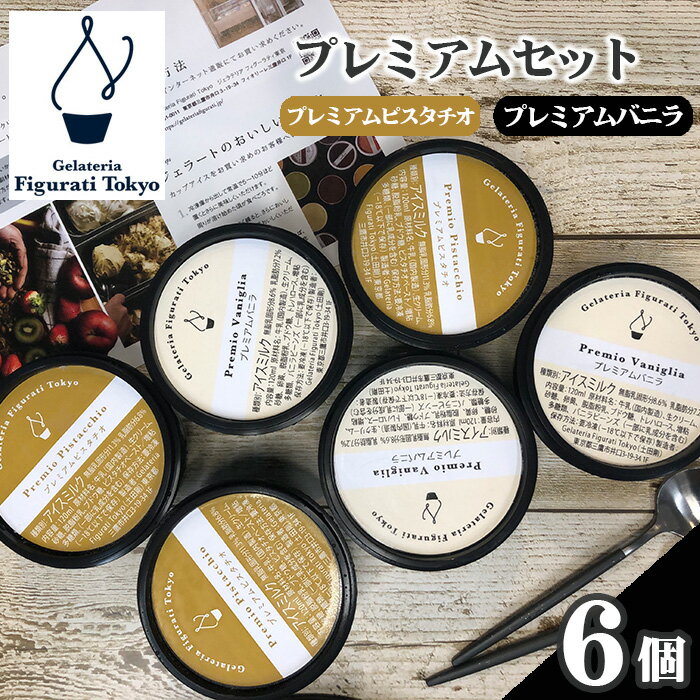 【ふるさと納税】プレミアムセット ／ 詰め合わせ アイス 6個セット ピスタチオ バニラ 送料無料 東京都 [No.143]