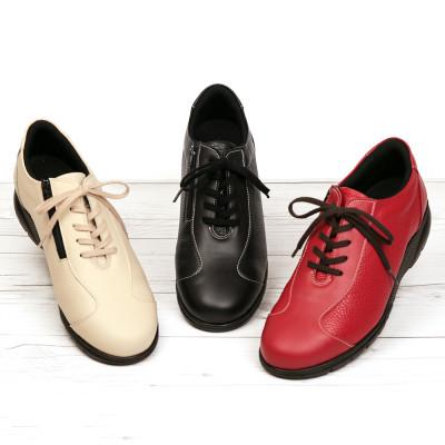 ふるさと納税 大和郡山市 フッカル24.0cm クリーム 牛革 ファスナー付き レディースカジュアルシューズ FK821婦人靴 |  | 02