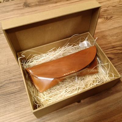 ふるさと納税 水戸市 バレンヌ 手縫いメガネケース(キャメル) |  | 02