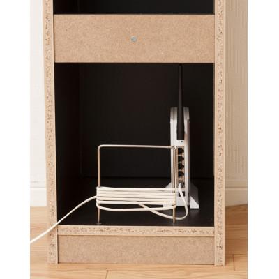 ふるさと納税 海南市 鏡面モデム収納ラックスリム　ブラウン |  | 03