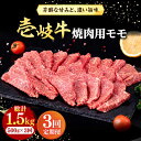 【ふるさと納税】【全3回定期便】 壱岐牛 焼肉用 モモ 500g《壱岐市》【株式会社イチヤマ】[JFE065] 冷凍配送 黒毛和牛 A5ランク 定期便 肉 牛肉 焼肉 焼き肉 もも BBQ 赤身 69000 69000円