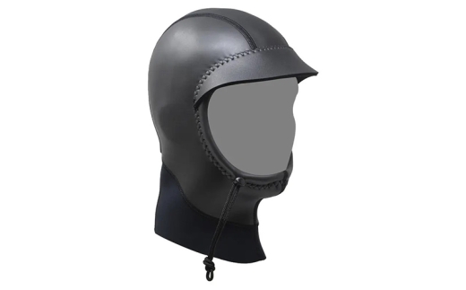 フード 1mm ブラックスキン×ブラックジャージ ダブサーフィングウェットスーツ つば付き メッシュ ストレッチ素材 軽量 動きやすい 寒冷地 防寒 ブラック 黒 平塚市 神奈川県【S】