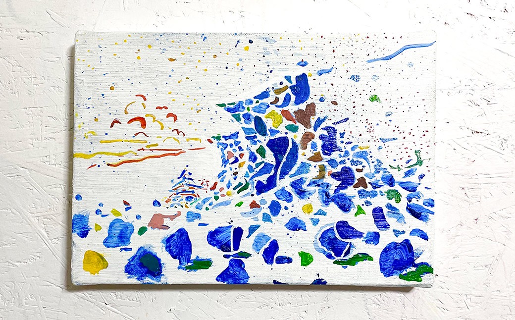 
                  武者返しⅢ P3号（27.3cm×19cm）額縁なし ／ 絵画 絵 アート 熊本城 九州 熊本県 熊本市
                