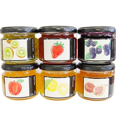 2023年2月発送開始『定期便』無添加フルーツジャム詰め合わせ6個セット隔月発送全6回